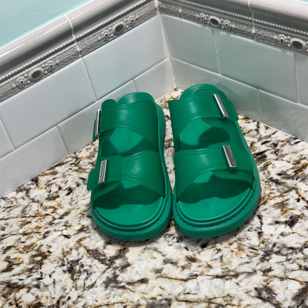 Alexander McQueen Green Sandals